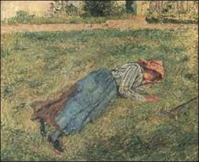 ''Le Repos, paysanne couchée dans l'herbe'' est une toile impressionniste datant de 1882. Quel peintre est l'auteur de ce tableau ?