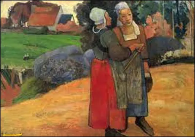 Lequel de ces trois postimpressionnistes a exécuté cette toile intitulée ''Paysannes bretonnes'', en 1884 ?