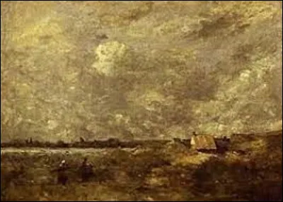 Quel membre de l'école de Barbizon a peint ce tableau intitulé ''Sous le ciel nuageux'' ?