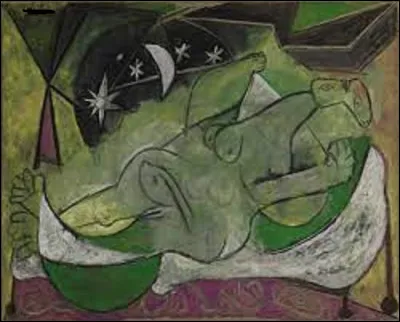 En 1936, quel artiste a réalisé cette toile intitulée ''Couché nu sous un ciel étoilé'' ?