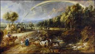 Quel baroque a réalisé ce tableau intitulé ''Paysage avec arc-en-ciel'', en 1636 ?