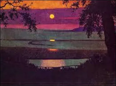 Parmi ces trois nabis, lequel a réalisé cette toile intitulée ''Coucher de soleil à Grasse, ciel orange et violet'', en 1918 ?