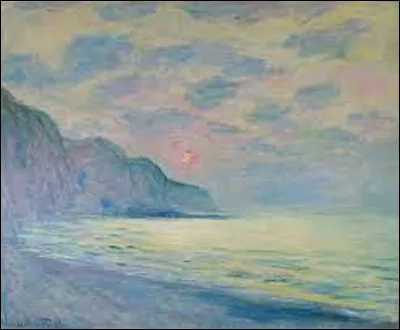 Exécuté en 1882, ''Soleil couchant, temps brumeux, Pourville'' est une toile impressionniste. Lequel de ces trois peintres a réalisé ce tableau ?