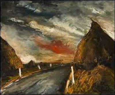 Datant de 1958, ''Ciel orageux en automne'' est un tableau fauviste. Quel artiste est l'auteur de cette peinture ?