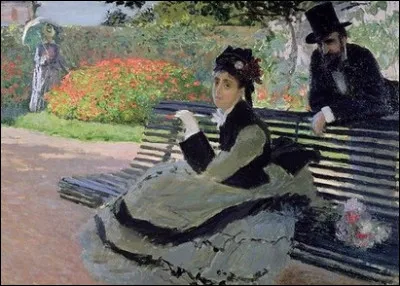Quel peintre a peint son épouse assise sur ce banc ?