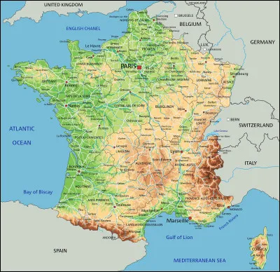 Stéphanie cherche où se situe la diagonale du vide sur la carte de France. Elle est en cours...