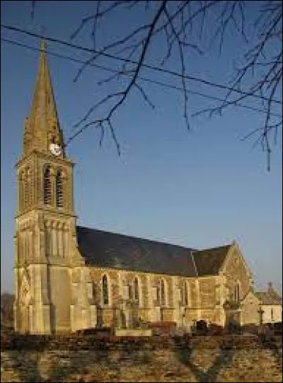 Nous sommes maintenant en Normandie, à Banneville-sur-Ajon, devant l'église Saint-Mélaine. Ancienne commune de l'arrondissement de Vire, elle se situe ...