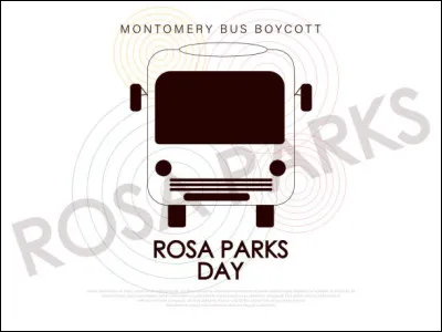 Pour rendre hommage à Rosa Parks, les bus de Montgomery ont bloqué l'accès aux places avant dans leurs véhicules ainsi qu'avec une photographie de cette grande dame qui les recouvre..