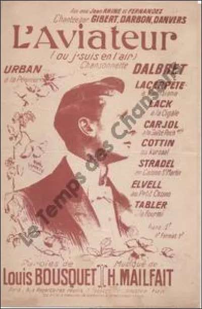 "Aviateur" est une chanson interprétée par ...