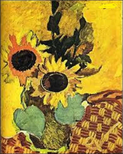 Quel artiste a exécuté, en 1943, ce tableau nommé ''Les Tournesols'' ?