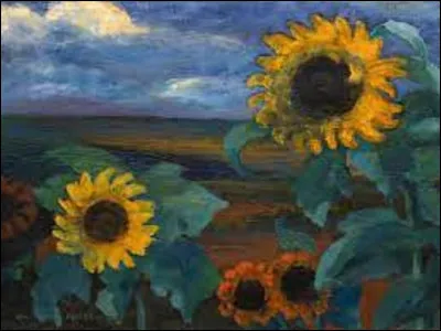 Quel expressionniste a exécuté ce tableau, en 1944, intitulé ''Tournesol, soir II'' ?