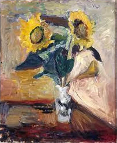 Entre 1898 et 1899, quel fauviste a réalisé ce tableau nommé ''Vase de tournesols ?