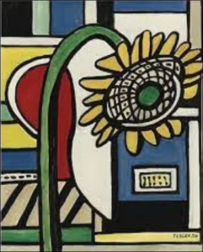 Lequel de ces trois cubistes a réalisé cette toile nommée ''Un tournesol sur fond polychrome'', en 1954 ?