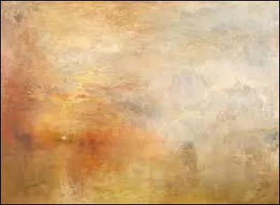 Parmi ces trois romantiques, lequel a exécuté cette toile nommée ''Coucher de soleil sur un lac'', vers 1840 ?