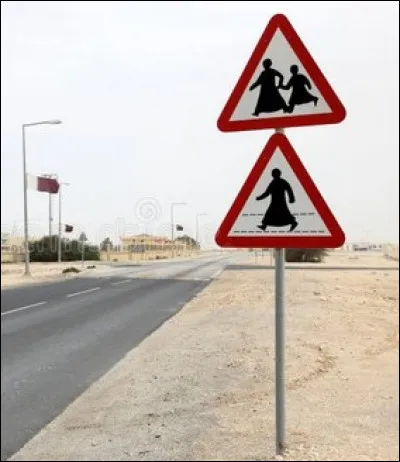 Dans quel pays peut-on voir ce panneau aux abords des écoles ?