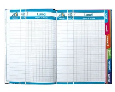 Comment se nomme ce cahier qui permet de noter les leçons et exercices à faire ?