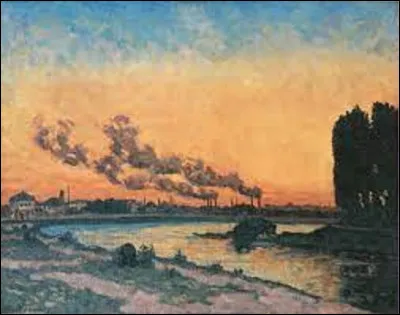 Huile sur toile peinte en 1873, ''Soleil couchant à Ivry'' est un tableau impressionniste. Qui est l'auteur de cette peinture ?