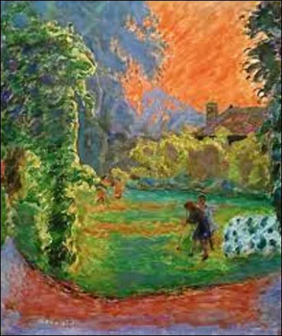 En 1912, quel nabi a exécuté ce tableau intitulé ''Le Soleil couchant'' ?