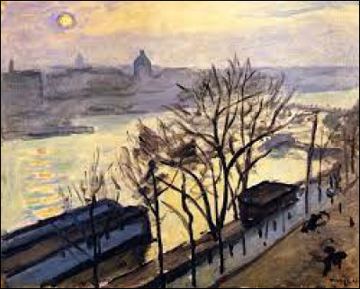 On débute ce second volet en cherchant un fauviste. Vers 1910, quel peintre a réalisé cette toile intitulée ''Soleil sur Paris'' ?