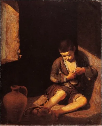 Qui a peint "Le Jeune Mendiant", uvre représentant un jeune mendiant qui semble chercher des puces dans ses vêtements ?