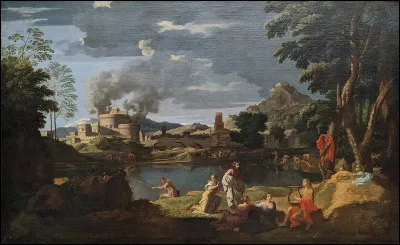 A quel peintre doit-on cette toile intitulée "Paysage avec Orphée et Eurydice" ?