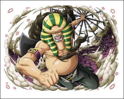 Il est le vice-directeur de la prison d'Impel Down. Il est dépassé par les événements lors de l'évasion massive des prisonniers et finit par s'opposer à Monkey D. Luffy et ses alliés. Qui est-il ?