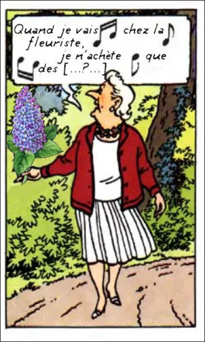 La Castafiore n'aime pas que les roses, la preuve !