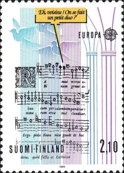 Finlande > Voici un exemple de "notation carrée" employée en Occident dès le IXe s. Comment appelle-t-on ses figures ?