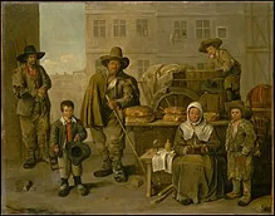 Qui a peint ce tableau intitulé " La Charrette du boulanger " en 1656 ?