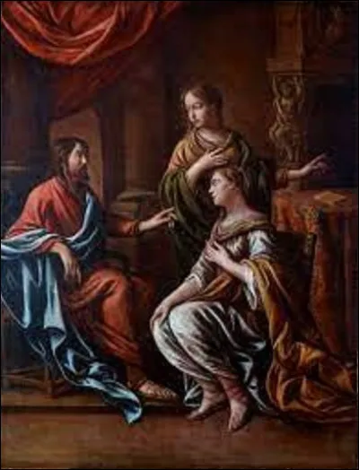 Quel frère Le Nain a réalisé cette toile intitulée ''Le Christ chez Marthe et Marie'' ?
