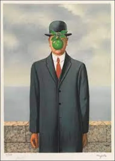 Qui a peint ce tableau intitul&eacute; "Le Fils de l'homme", o&ugrave; le visage de l'homme est cach&eacute; par une pomme verte ?