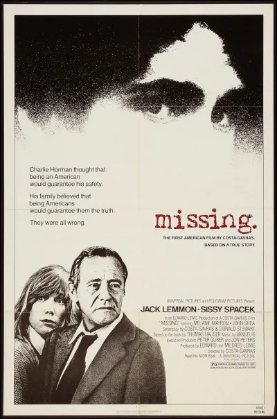 "Missing" est un long-métrage mis en scène par Costa-Gravas.