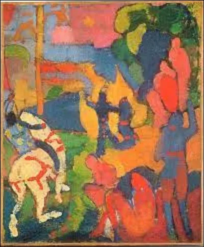 Vers 1905, quel fauviste a réalisé cette toile intitulée ''Le Cavalier au cheval blanc ?