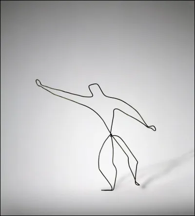 Quel sculpteur célèbre américain est lauteur de cette uvre en fil de fer baptisée ''Le lanceur de poids'' ?