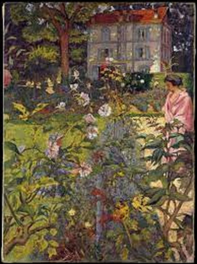 On débute notre voyage pictural en cherchant un nabi. Quel artiste a réalisé cette toile intitulée ''Le Jardin de Vaucresson'', en 1920 ?