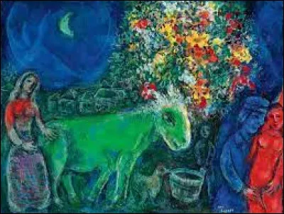 Quel peintre est l'auteur de ce tableau intitulé ''L'âne vert'' ?
