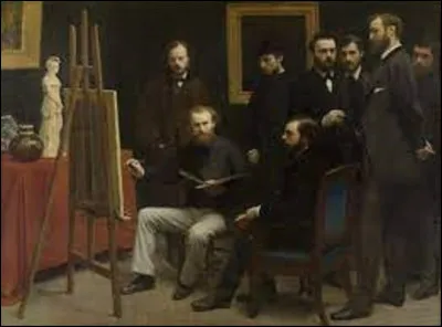 Réalisé en 1870, ''Un Atelier aux Batignolles'' est un tableau réaliste. Qui est l'auteur de cette peinture ?