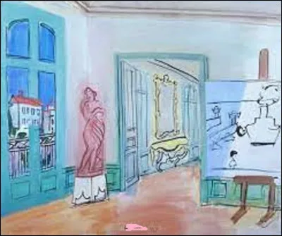 En 1953, quel fauviste a exécuté cette toile nommée ''L'Atelier de l'artiste à Perpignan'' ?