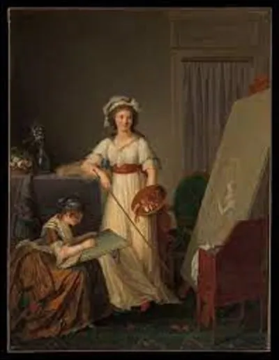 De ces trois artistes, laquelle a réalisé, en 1789, ce tableau nommé ''Atelier d'artiste'' ?