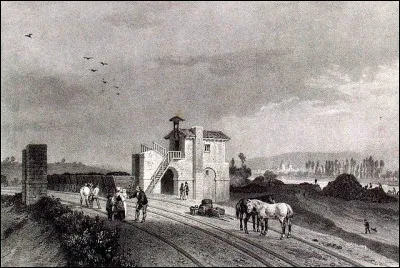 Dans quel département a été inaugurée la première voie de chemin de fer en 1827 ?