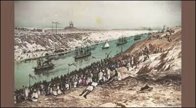 Ce 17 novembre, le canal de Suez, reliant la Méditerranée avec la mer Rouge et l'Océan Indien, est inauguré : c'était en ...