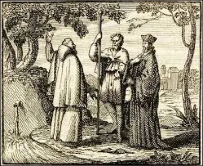 Avec le Juge arbitre et l'Hospitalier, qui est le troisième protagoniste d'une des fables de La Fontaine ?