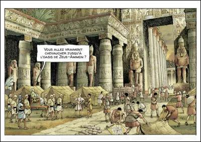 Un petit détour par Alexandrie, où notre héros Alix compte toujours des amis ainsi que quelques surprises, non ? Laquelle, par exemple ?