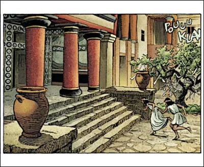 Retour en Crète, non loin d'Héraklion, où l'on a l'air de bien s'amuser... Néanmoins, il y a quelque chose qui cloche dans le décor : à votre avis ?