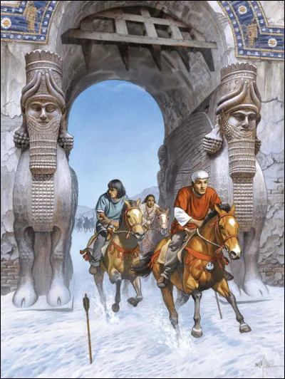 Dernier détour par Khorsabad, à un jet de flèche de Mossoul (Kurdistan irakien), comme de l'ancienne capitale assyrienne de Ninive. Mais décor et dessinateur (se) sont-ils vraiment bien "plantés" ?