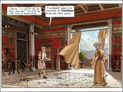 Les Romains aussi savaient parler de choses futiles ! D'ailleurs, pour le coup, c'est la décoration d'intérieur qui nous interpelle, non ?