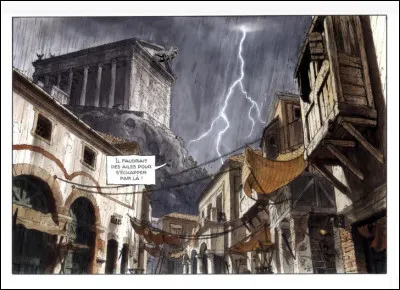 Et non loin de là, au pied de la colline du Capitole... Que se passe-t-il, à part la pluie ?