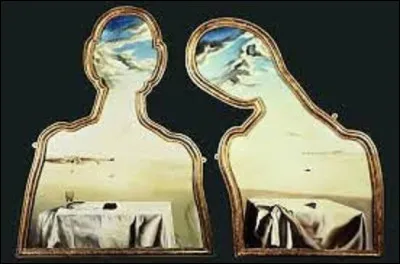 Dyptique, ''Couple aux têtes pleines de nuages'', est une huile sur contreplaqué datant de 1936. Quel artiste est l'auteur de cette peinture ?