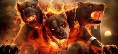 Dans la mythologie grecque, Cerbère est un chien qui garde l'entrée des Enfers.
