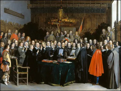 Ce 24 octobre, les traités de Westphalie mettent fin à l'interminable guerre de Trente Ans en Europe ; ils se soldent par l'émiettement politique et l'affaiblissement de l'Allemagne pour plus d'un siècle : c'était en ...